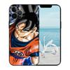 iPhone 15 Black TPU Case with Japanese Anime Painting, One Piece Pattern