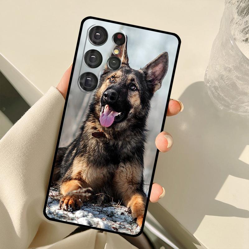 German Shepherd Dog Phone Case For Samsung Galaxy S23 S20 FE S21 FE S22 Ultra Note20 Note10 S8 S9 S10 Plus Cover
