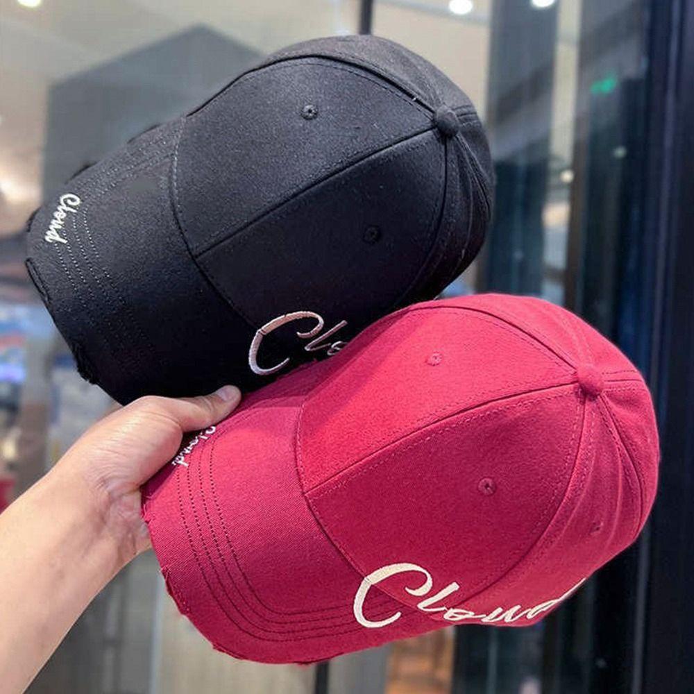 Fashion Big Circumference Summer Baseball Caps Vintage Adjustable Sunscreen Hats Breathable Casual Snapback Caps Men Women