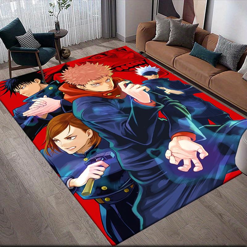 

Jujutsu Kaisen Colorful Art Square Area Rug, Non-Slip Floor Mat for Bedroom, Perfect Gift for Jujutsu Kaisen Fans.chl 60x90cm