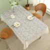 Neue Einfache Weiße Tischdecke Haushalt Spitze Fransen Spitze Rechteckige Esstischdecke Kaffeetisch Tischdecke Tischdecke