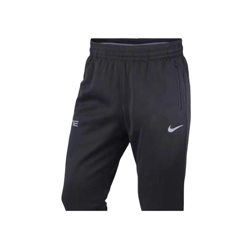 Nike Logo Print Quick-Dry Tapered Knit Sports Pants Men bottoms Black 904444-010