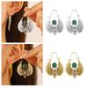 Gold/Silber Ägyptisch Inspirierte Große Ohrringe Retro Ohrhänger Schmuck für Frauen