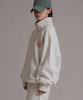 LIKE THE MOST Studio Heart Half-Zip Brushed Over Sweatshirt 4 Colors