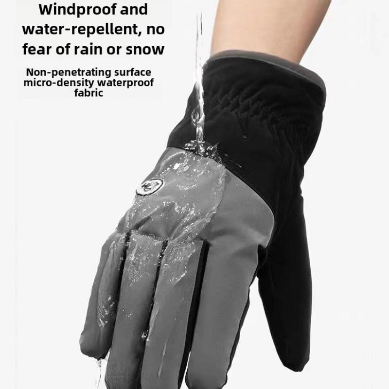 Ski Gloves for Men and Women in Winter New Cycling Style Warm and Plush Thick Windproof and Cold Proof Touch Screen