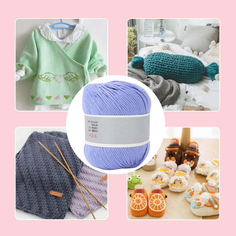 Popular Baby Milk Thread Thick Milk Cotton Line Manual Weaving(bluish Yellow)