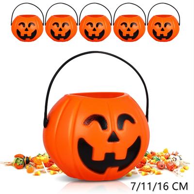 Halloweenowe Wiaderko Dyniowe Wiaderko na Cukierki Dynie Koszyk Przekąski Cukierki Torba Party Rekwizyty Trick or Treat Halloweenskie Materiały Dekoracyjne