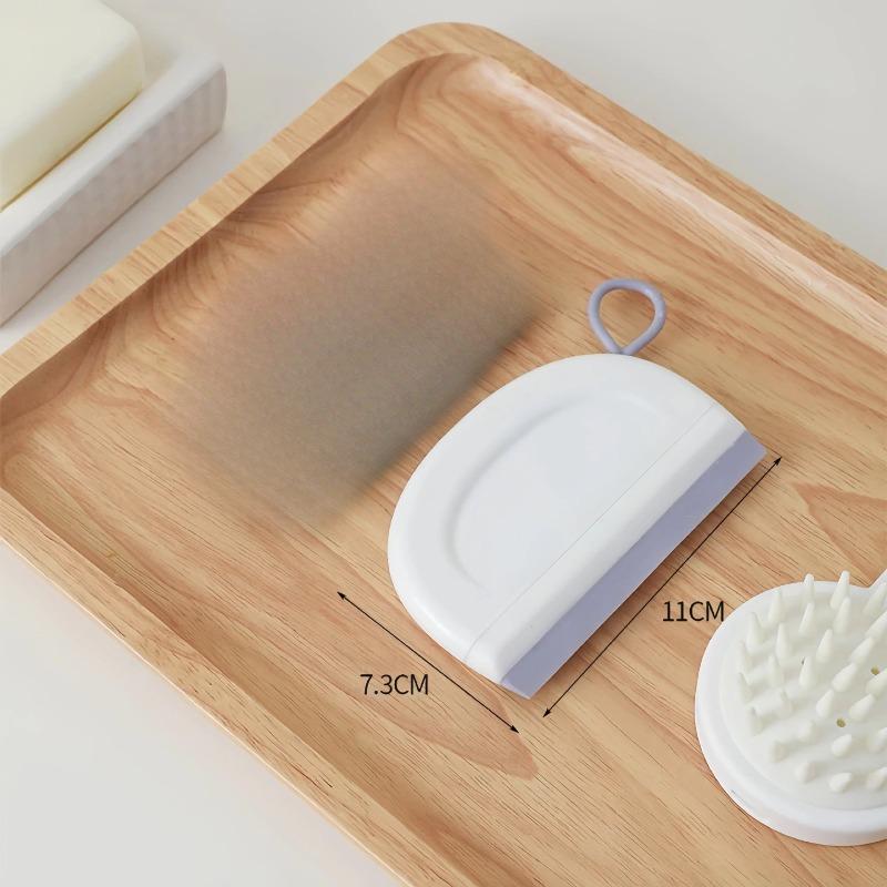 

Miniature Windshield Wiper Hand Washing Station Glass Countertop Cleaning Brush Plate Mirror Defogger 1pc белый
