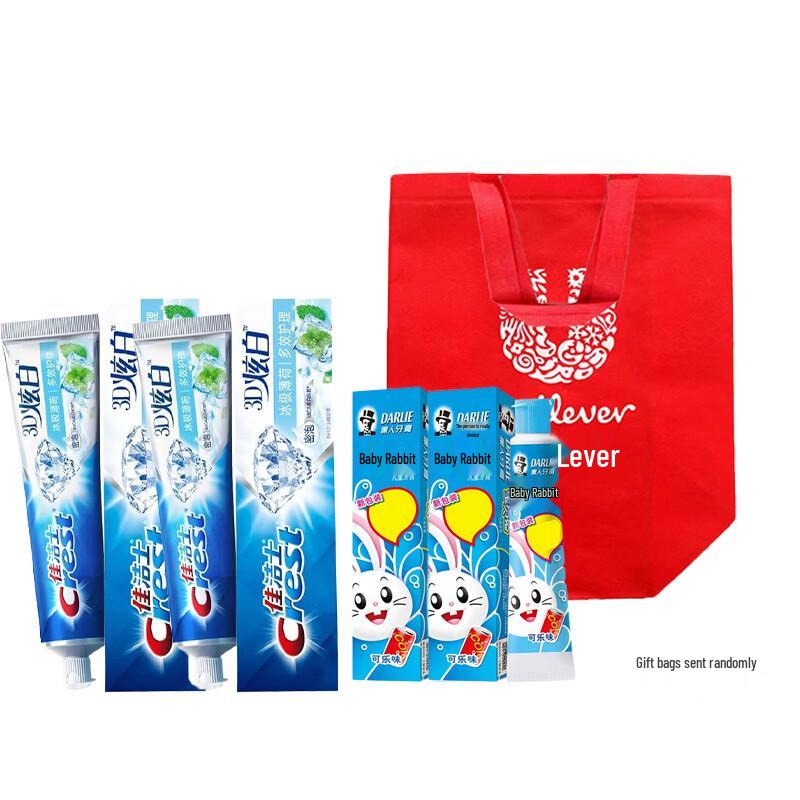 Crest Icy Mint Whitening & Kids  Cola Toothpaste Family Pack