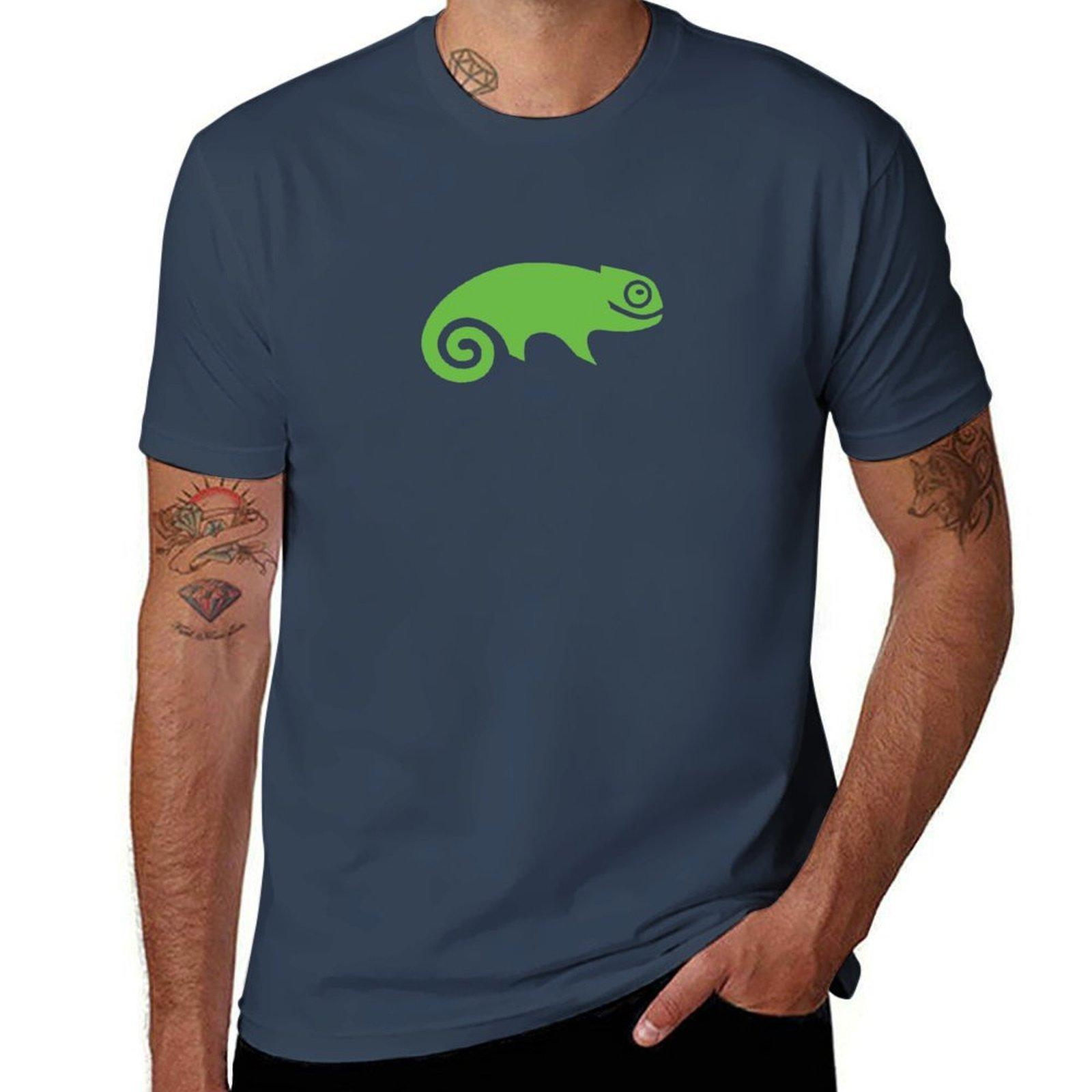 Suse Chameleon Logo TShirt Halloween Theme TShirt S