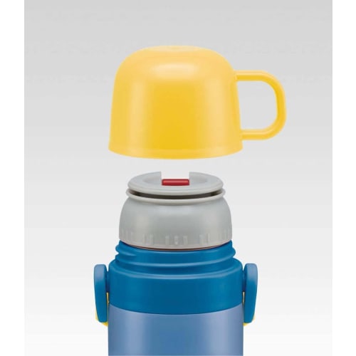 Skater Children's Stainless Steel Water Bottle 2-Way Direct Drinking 470ml Cup Drinking 430ml Minions Bob and Friends Child-Friendly Lightweight Boy T