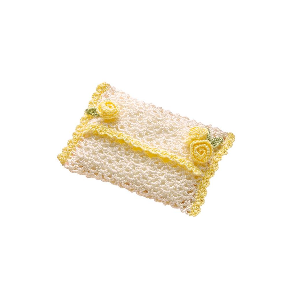 Olympus Thread Knitting Kit, Emmy Grande Romantic Lace, Rose Motif Tissue Case, EG-96