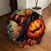 1 Stück Halloween-Kürbis-Automatik-8-Strang-Faltschirm – Strapazierfähiges Polyester & Eisenrahmen, benutzerfreundliche Bedienung y250929177
