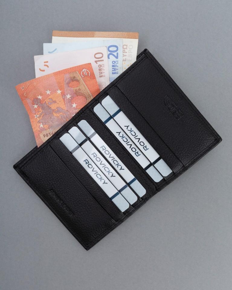 Leather Card Case TW-01-PDM-BP-9076 Black