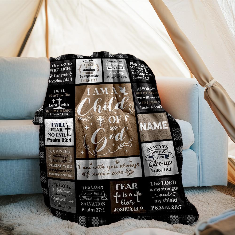 Outdoor Customize Your Name Blanket Comfortable Soft Lightweight Allseason Multipurpose Blanket For Travel Camping Picnics Sofa Office Bed Living Room