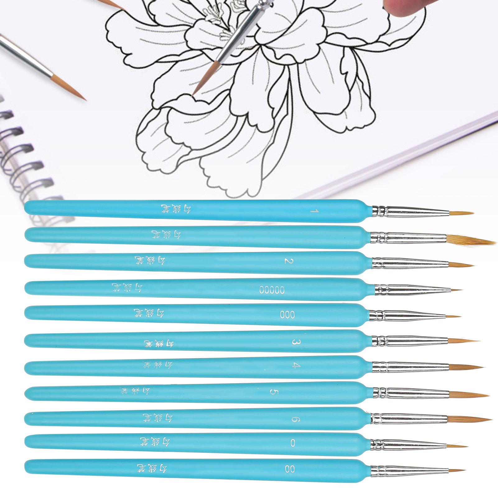 

11Pcs Painting Tools Hook Line Pen Painting Brush Watercolor Pen for Students Art Lovers