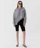 Unisex Cut-Out Square Embossed Hoodie_Gray