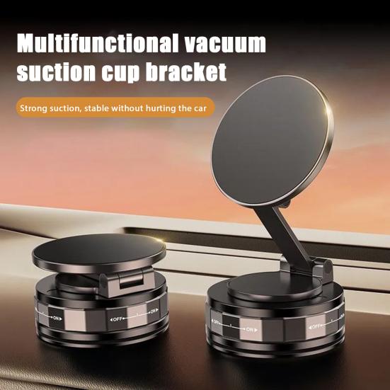 Magnetic Phone Holder Adjustable Vacuum Suction Cup Mount for Car Windshield Table Gym Universal Smartphone Stand