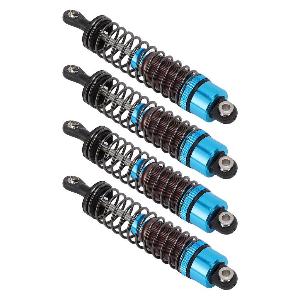 4PCS Oil Pressure Shock Absorbers Aluminum Alloy Model Vehicle Shock Damper Set for 1 10 Scale RC Car 85mm Blue