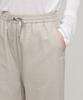 MUSINSA STANDARD WOMAN Women'S Cotton Linen Wide Elastic Waist Pants [Light Beige]