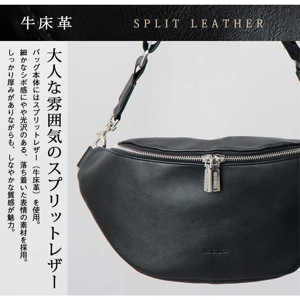 Cow Leather Waist Pouch Large Shoulder Bag Small Body Bag Large Capacity Waist Bag Leather Bag Leather [Register] Men's