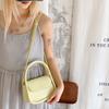 Simple solid color casual handbag women's small bag new spring and summer fashion women's bag texture messenger small square bag