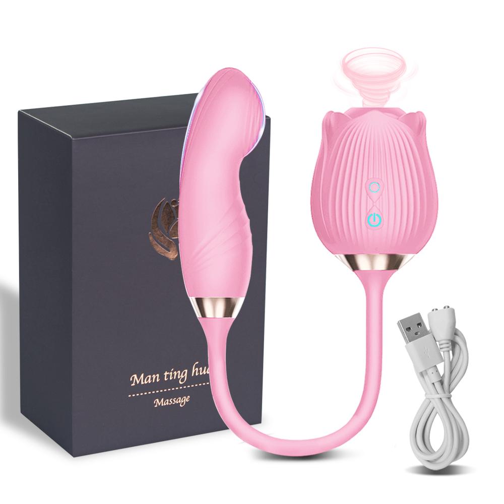 Rose Sucking Licking Vibrator for Women Dildo Clit Sucker Nipple Clitoris Stimulation Vibrators Female Sex Toys for Adults 18+