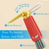 New Multifunctional 3 In 1 Cup Cleaning Brushes Rotatable Cup Mouth Brush Bottle Cap Brush Household Groove Gap Cleaning Brush