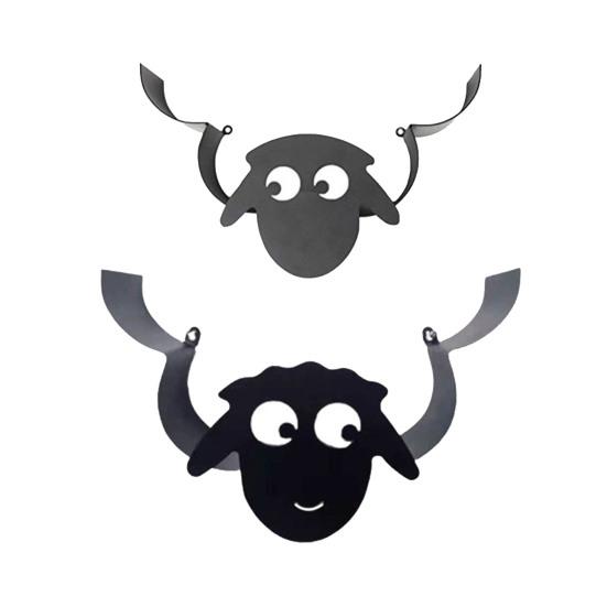 Toilet Paper Shelf Wall Mount Bathroom Accessories Sturdy Fall Prevention Sheep Paper Holder Useful Storing Iron