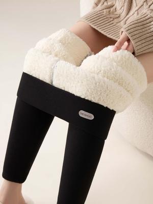 9902 Women's Velvet Autumn/Winter Leggings: High Waist, Plus Velvet, Extra Thick, Warm Cotton Plush Pants