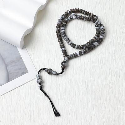 Handheld 99-Bead Muslim Prayer Rosary - Handmade Arabic Zikr Beads for Middle Eastern Worship