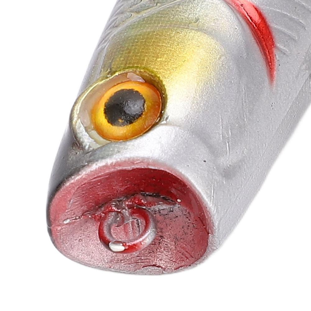 5pcs with Rolling Steel Balls Topwater Popper Lures 4.5cm 3.5g Fishing Lures Freshwater Fishing