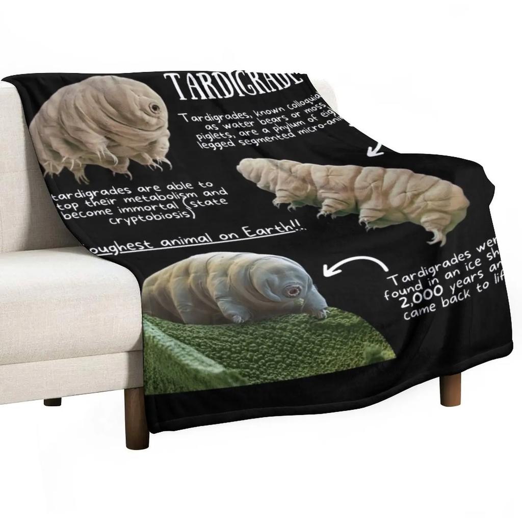 Tardigrade Fun Facts Throw Blanket Furry Blankets Summer Bedding Blankets