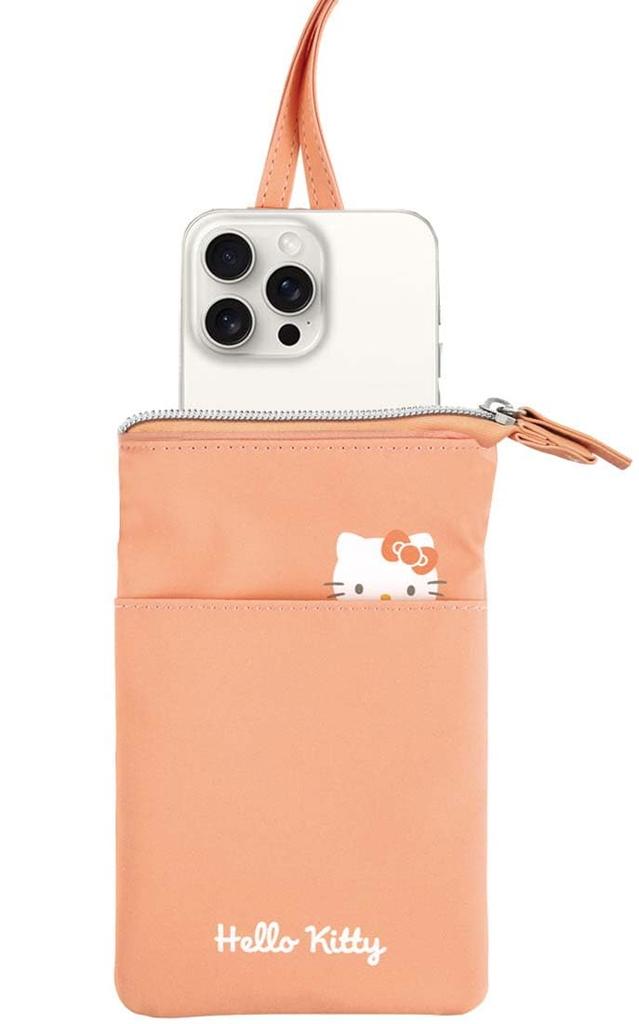 Skater Smartphone Carrying Shoulder Neck Crossbody Hello Pouch, Case, Strap, Strap, Strap, Zippered, Kitty, Sanrio, ZSP1-A