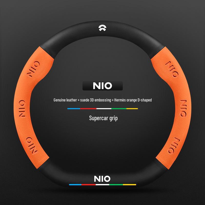 Nio EC6/ES6/ES8/ET7 Carbon Fiber Steering Wheel Handle Cover - All-Season Universal Fit
