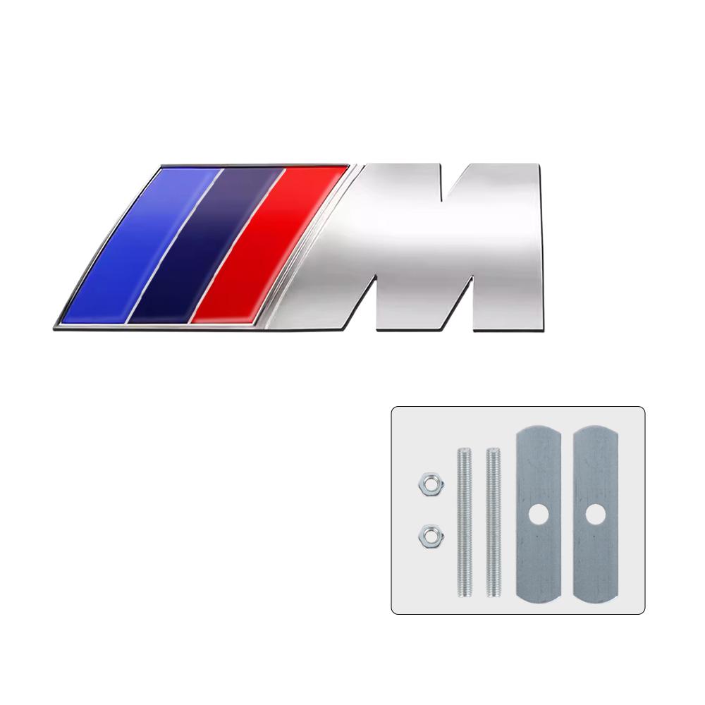 3D Car M Letter Front Grille Badge Emblem Sticker For Bmw Performance E90 E46 E60 F30 F10 E39 F20 E87 E36 G20 G30 X5 E30 F31 F11