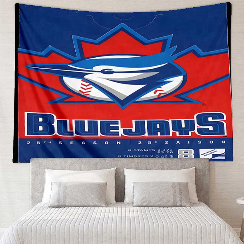 1PC Blue Jays Baseball Season Quick-Dry Tapestry, Unique Design Tapestry, Suitable for Bedroom,Livingroom, Playroom,Heartwarming Holiday Gifts