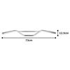 Kijima Motorcycle Parts Handlebar Tracker Style with Chrome Universal 22.2 Bar, Steel, Finish, L650, Fit, 204-3395