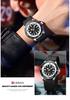 CURREN 8448 Unisex Waterproof Round Watch with Rubber Strap - Suitable for Men and Women