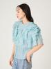 [FRAY I.D] 2-way Flower Sleeve Frill Blouse FWFB261096 Women's BLU Free Size