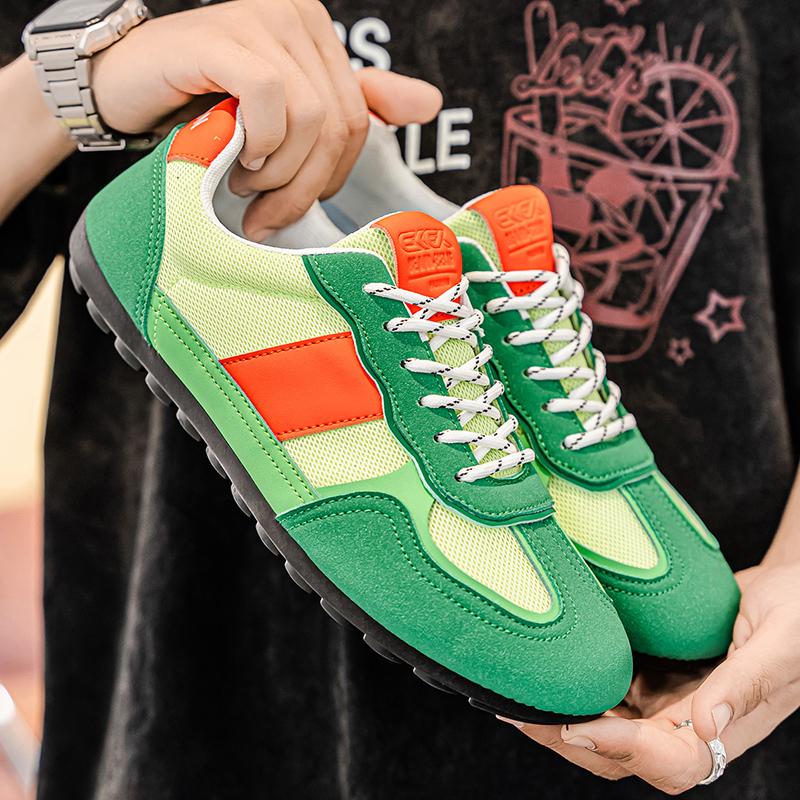 Men'S Running Shoes Retro Breathable Mesh Sports Shoes For Men Outdoor Non Slip Jogging Walking Shoes Black Tennis Footwear