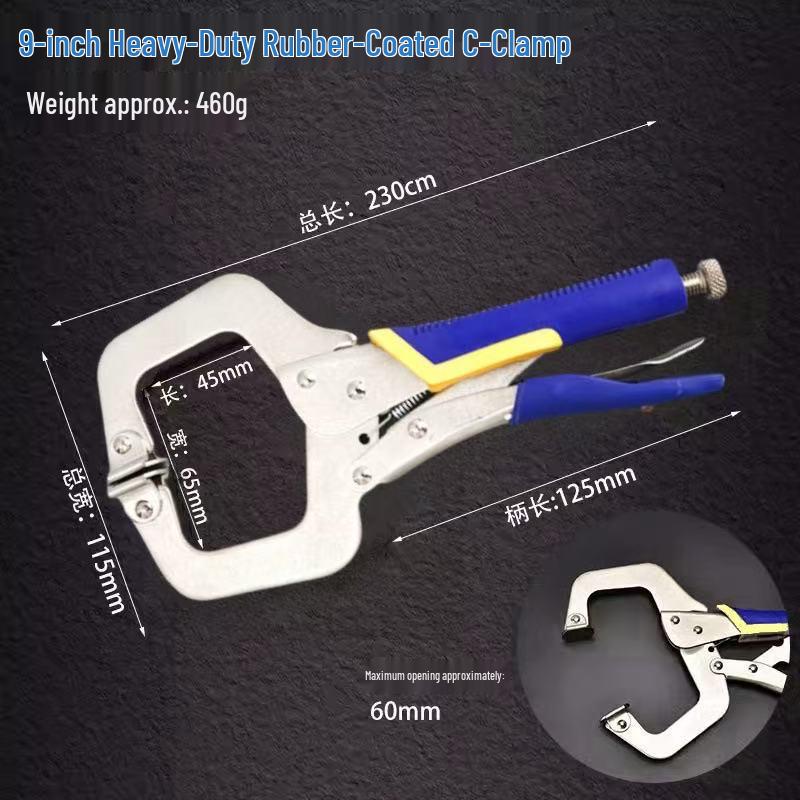 Alicates Universales Multifunción: Apertura Grande, Cabeza Plana, Fijación Rápida para Carpintería y Alineación de Tuberías