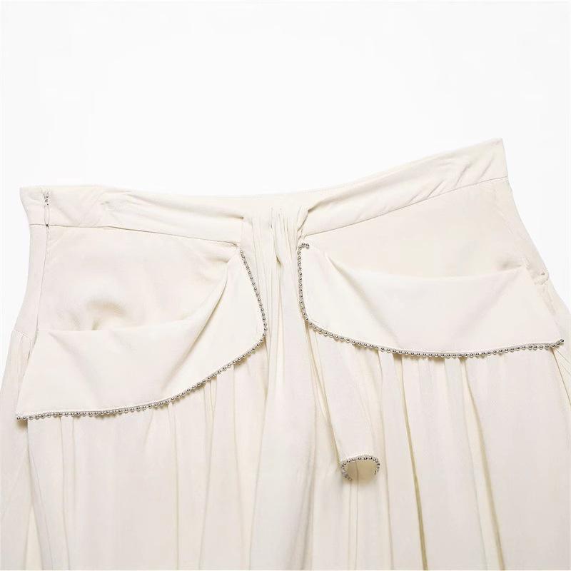 TAOP&ZA Women's Summer Fashion Ruffle Hem Skirt