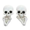 Resin Skull Door Frame Wall Decoration Realistic Skull Door Sticker Halloween Decorations For Mantels Doorways Window