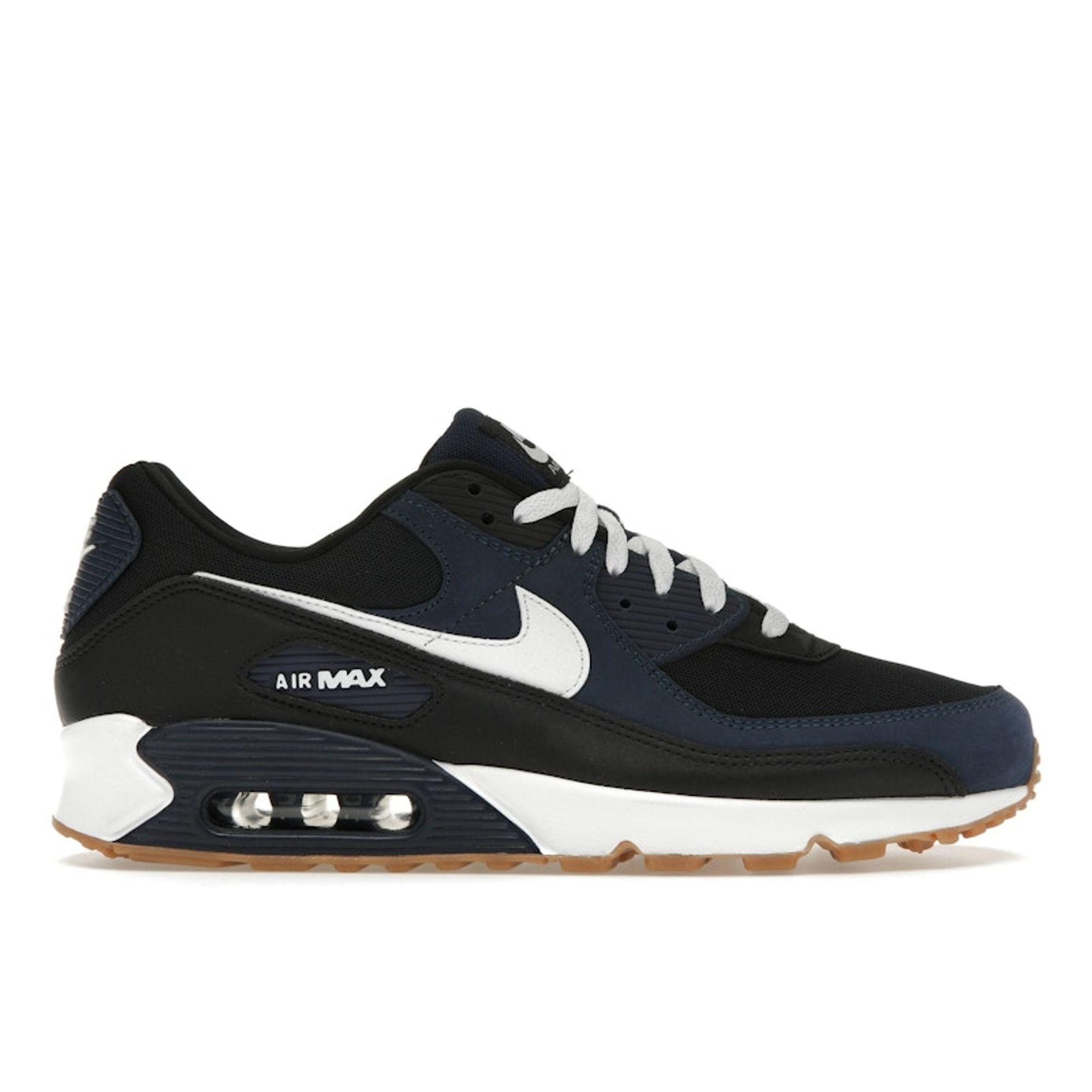 

Nike Air Max 90 Midnight Navy Gum Мужские кроссовки Синие Черные Gum-Medium-Brown FB9658-400 38.5