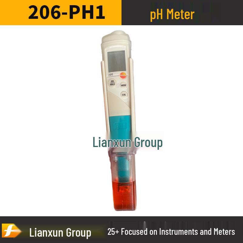 Testo 206 pH Meter: High-Precision Tester for Liquid & Semi-Solid Substances (PH1/PH2/PH3)
