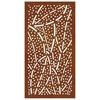 Vidaxl Ogrodowa Dekoracja Ścienna, 105X55 Cm, Stal Kortenowska, Liście