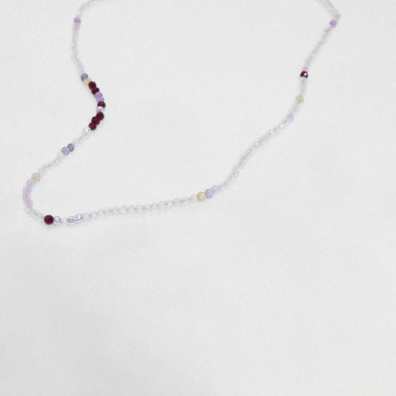 Kiee Oshimu (Silver925) 103 Mixed Beads Necklace