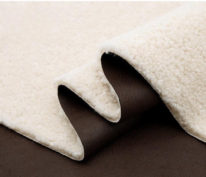 Suede Velvet Composite Lamb Wool Fabric Winter Thickening Warm for Diy Sewing Clothing  Wholesale Cloth