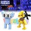 Yellow Friends Rainbow Cyan Building Blocks Diy Puzzle Toys Abs Kids Fans Gifts